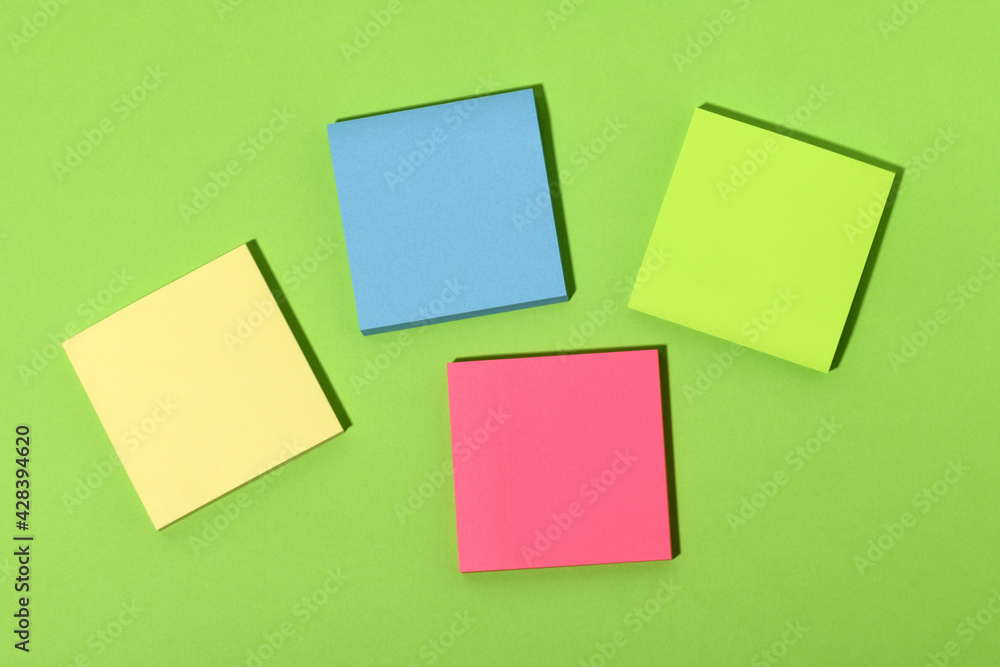 Background of adhesive notes