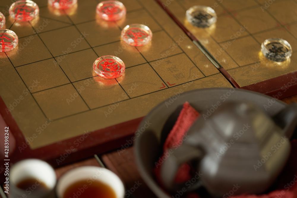 enjoy of chinese tea and playing chinese chess healthy lifestyle enjoy of chinese tea and playing chinese chess healthy lifestyle