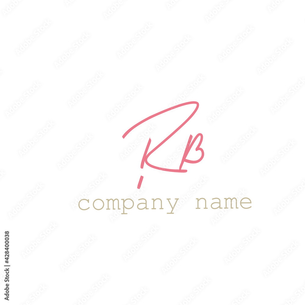 Initial handwriting or handwritten logo for identity Initial handwriting or handwritten logo for identity