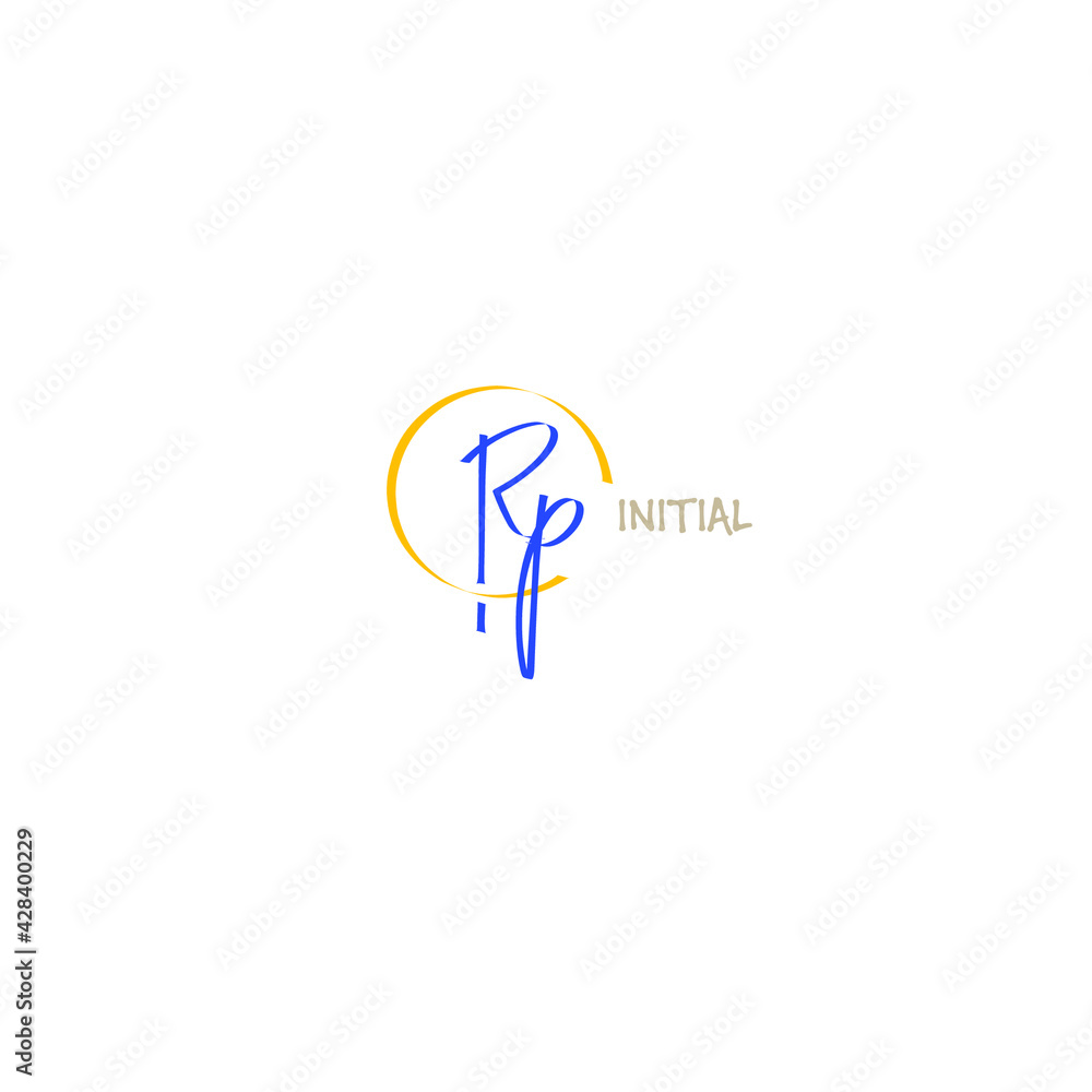 Initial handwriting or handwritten logo for identity Initial handwriting or handwritten logo for identity
