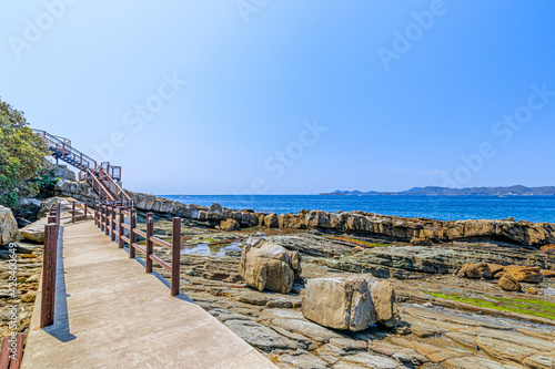 神崎鼻　日本本土最西端の地　長崎県佐世保市　Kouzakibana The westernmost part of mainland Japan Nagasaki-ken Sasebo city photo