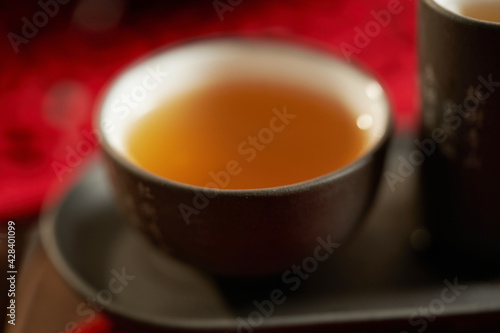 Chinese Tea Cup with Tea Pot