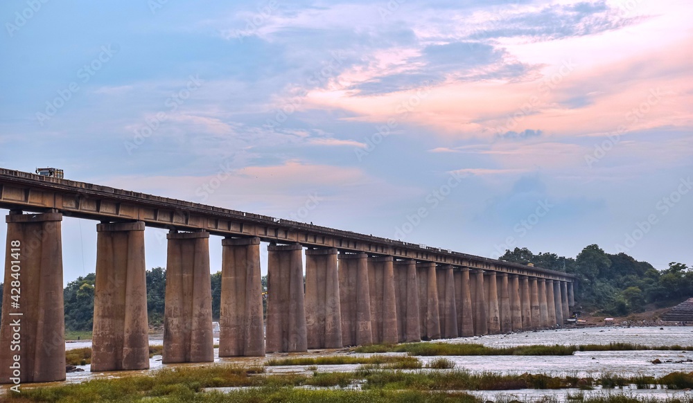 railway bridge over the river