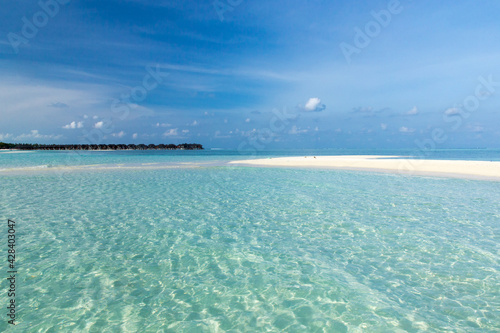 sea and beach background with copy space