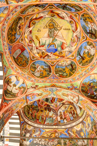 Rila Monastery Frescoes  HDR Image