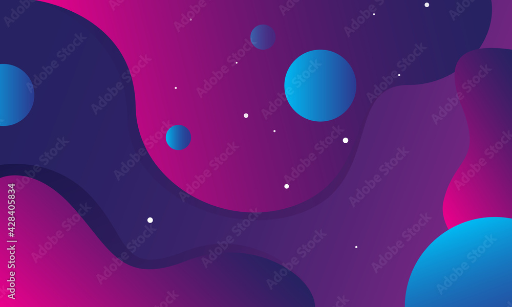 Colorful geometric background. Trendy gradient shapes composition. Cool background design for posters. Eps10 vector