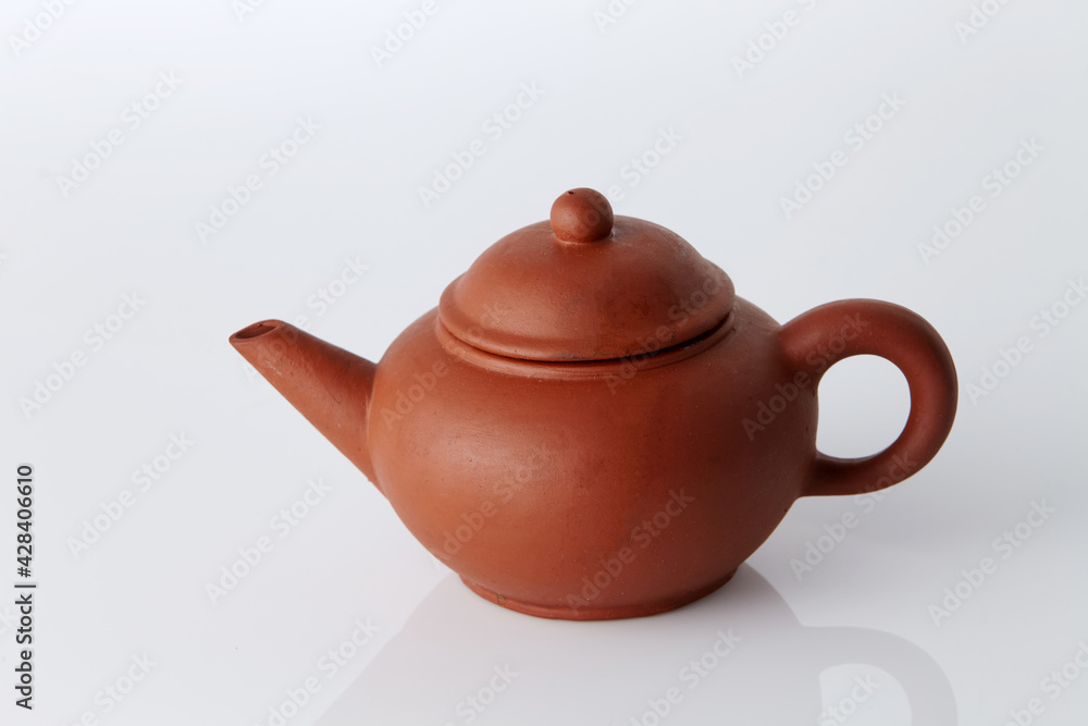 Chinese Tea Pot on white background