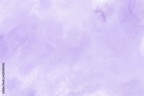 Violet purple white watercolor brush paint vector background