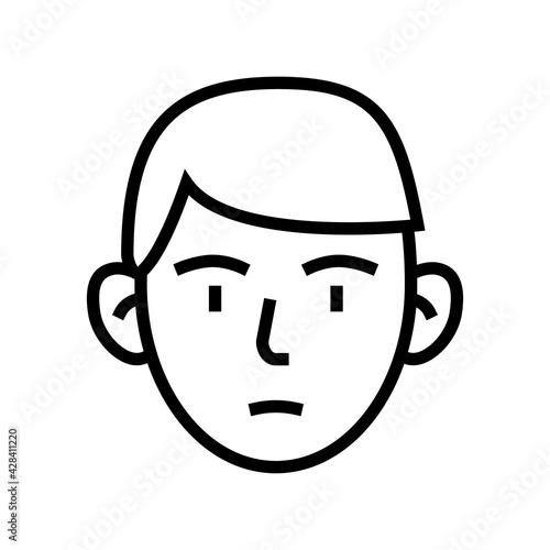 otoplasty disease line icon vector. otoplasty disease sign. isolated contour symbol black illustration