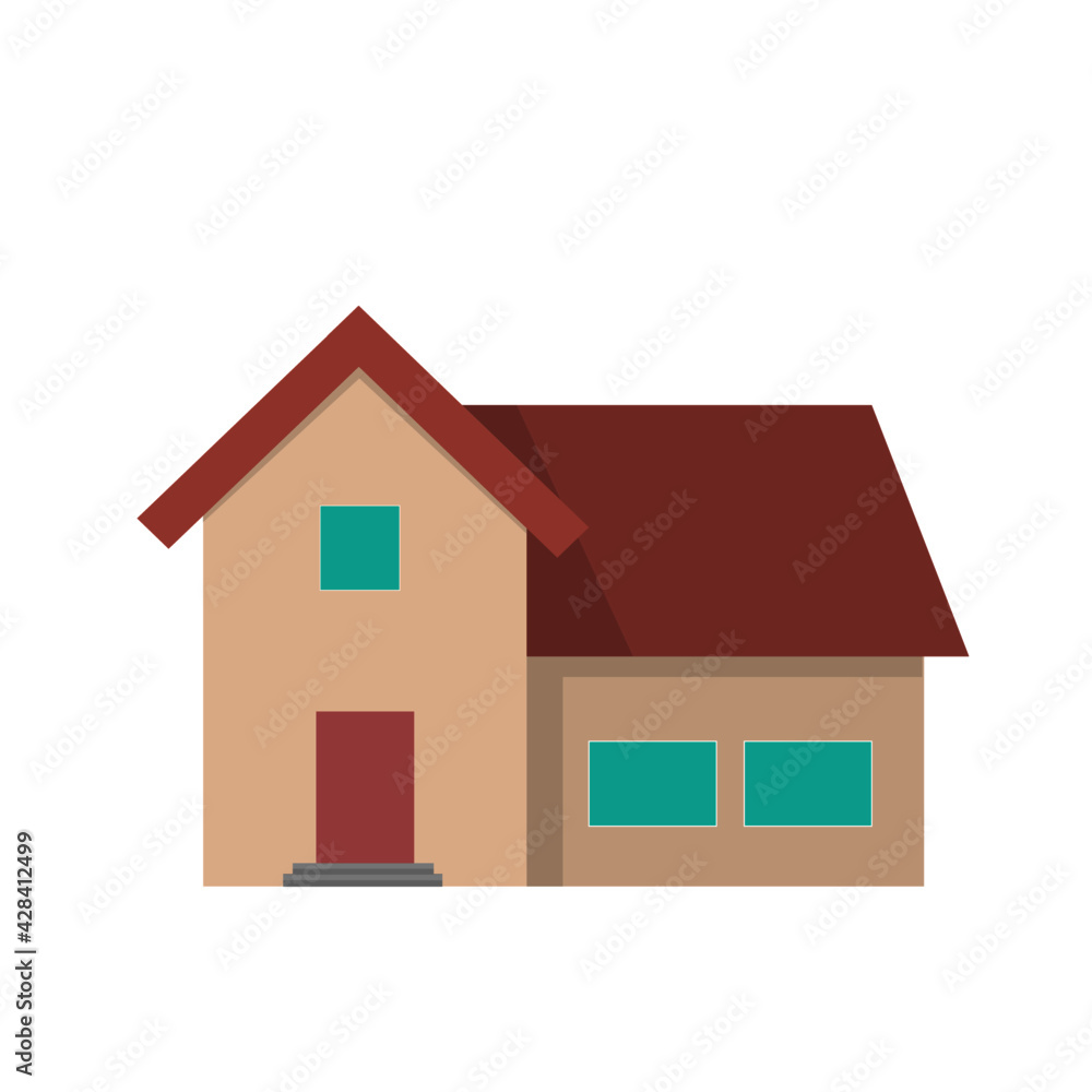 Nice big house with windows and door Nice big house with windows and door