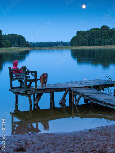 Fototapeta Naklejka Na Ścianę i Meble -  Mazury nocą