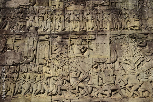 Khmer Army in Procession