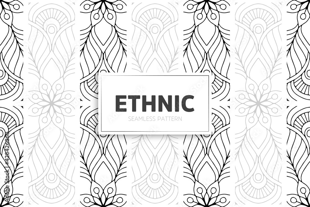 Seamless tribal texture geometric design Seamless tribal texture geometric design