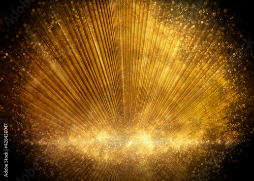Billede på lærred gold background for cosmetics product