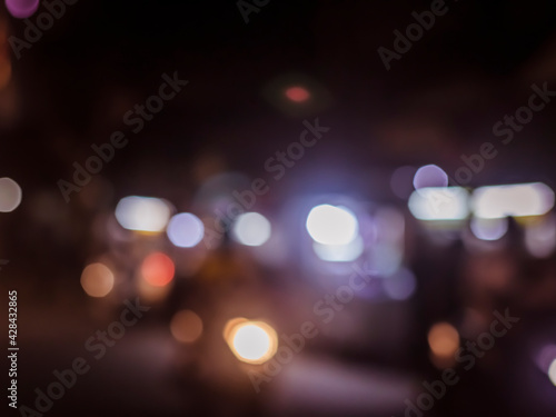 background bokeh view at night © ahmad