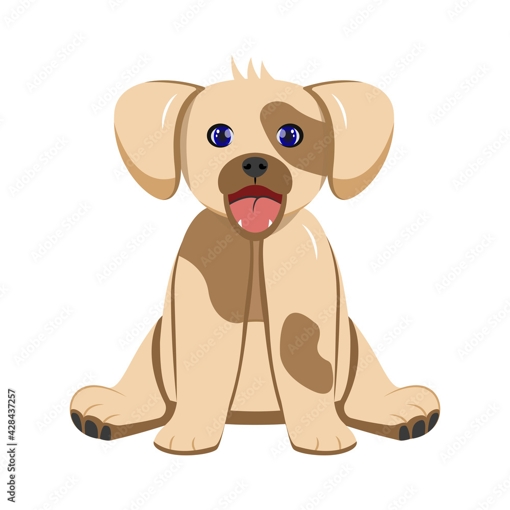 Fototapeta premium Cute Happy Puppy