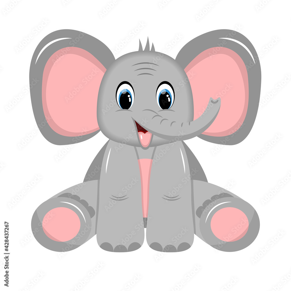 Obraz premium Happy Baby Elephant