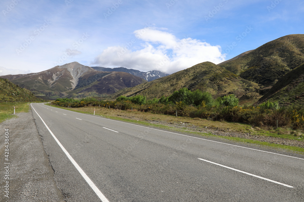 Neuseeland - Landschaft entlang Hwy 73 / New Zealand along Hwy 73