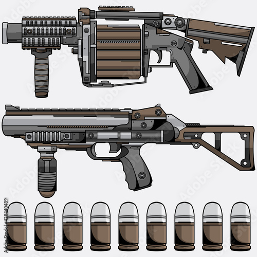 grenade launcher vector