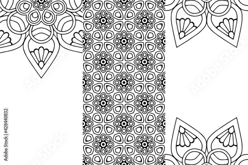 Seamless tribal texture geometric design