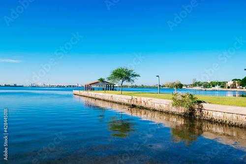 Morning of Tampa bay in Tampa, FL
