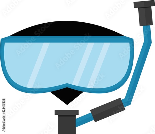 Vector emoticon illustration of a diving mask