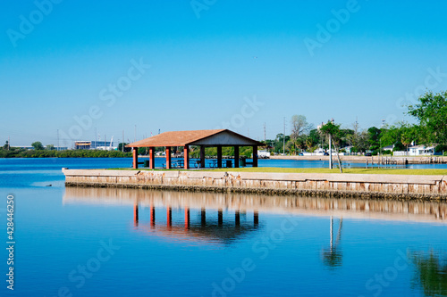 The water flow of Tampa Bay beach 