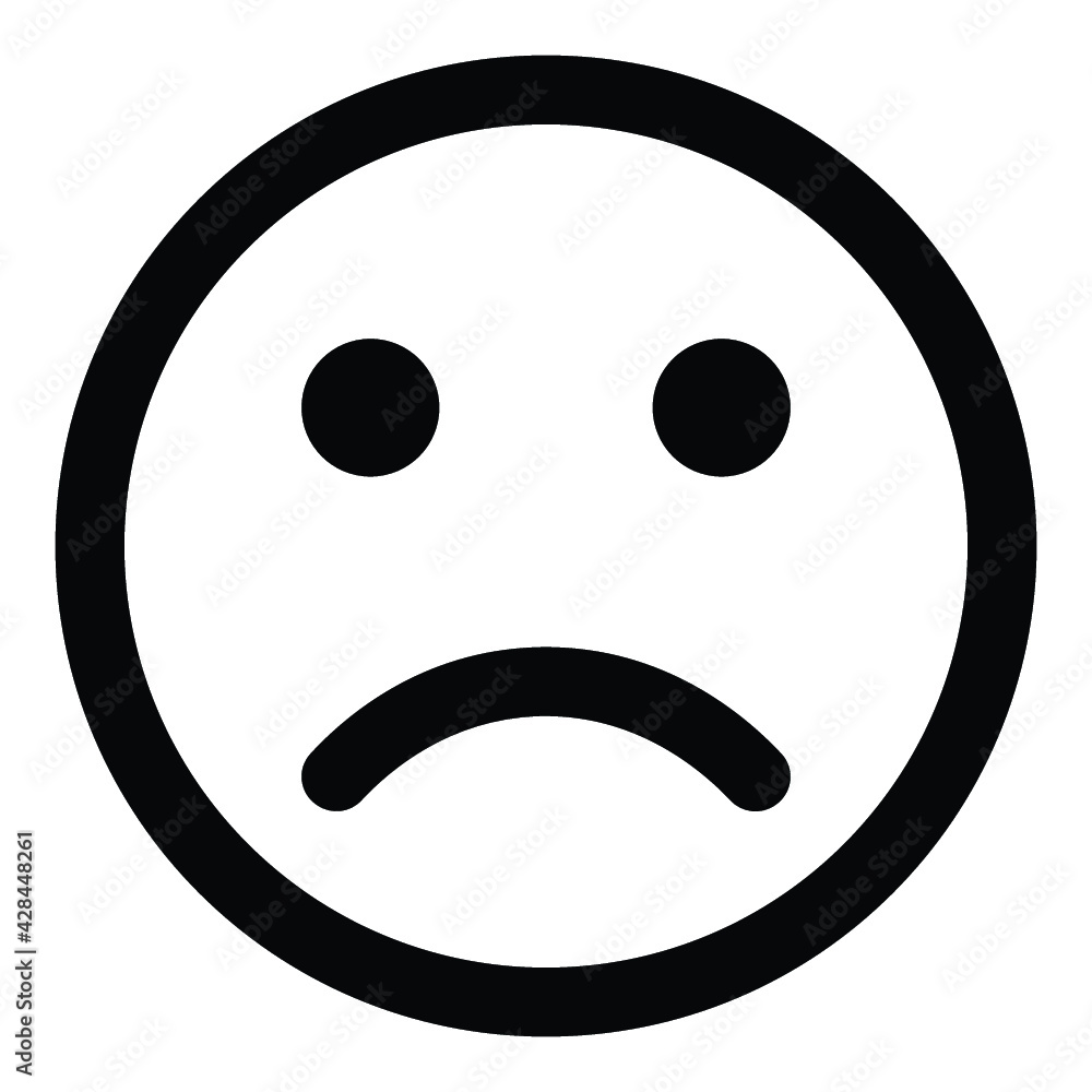 Fototapeta premium face emoji icon design black