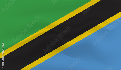 Free Download Flag of Tanzania, Grunge Abstract Brush Stroke Isolated On A White Background. - GFXLoad