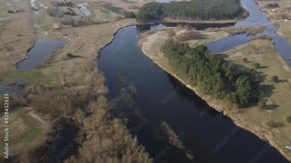 view of the river Narew nature travel panorama view of the river Narew nature travel panorama