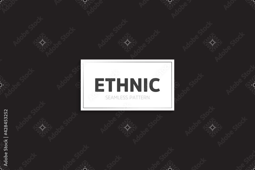 Obraz premium Seamless tribal texture geometric design