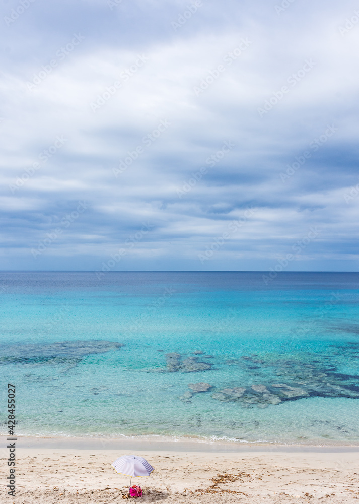 Obraz premium Beach of Santo Tomás, island of Menorca