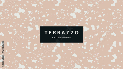 Terrazzo abstract floor wallpaper background