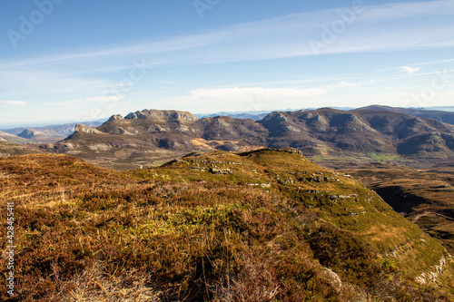 Landscape of the Cantabrian Mountains in Espinosa de los Monteros