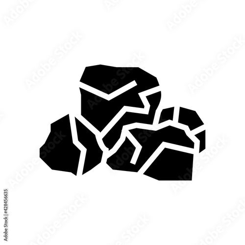 bauxite aluminium production line icon vector. bauxite aluminium production sign. isolated contour symbol black illustration