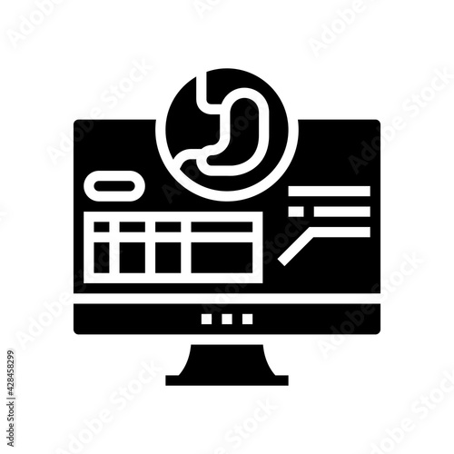 result bariatric line icon vector. result bariatric sign. isolated contour symbol black illustration