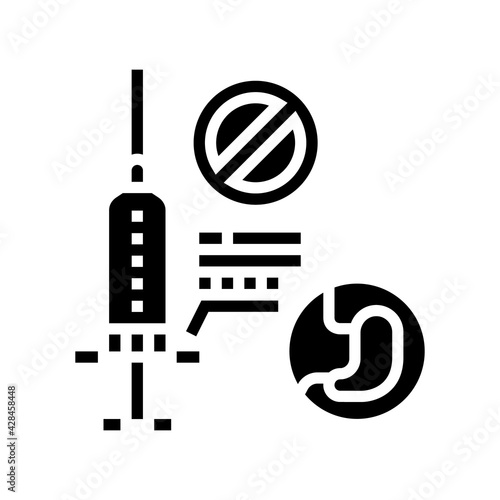adverse reaction to anesthesia line icon vector. adverse reaction to anesthesia sign. isolated contour symbol black illustration