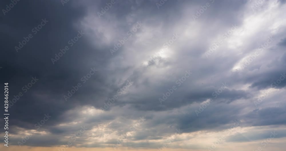 dramatic sky with stormy gray clouds, Hurricane rainy weather nature background. Dark gray sky at sea. B roll footage of Cloudscape screen. Cloudy evening at sea coast. Windy weather summer.4K sunset dramatic sky with stormy gray clouds, Hurricane rainy weather nature background. Dark gray sky at sea. B roll footage of Cloudscape screen. Cloudy evening at sea coast. Windy weather summer.4K sunset