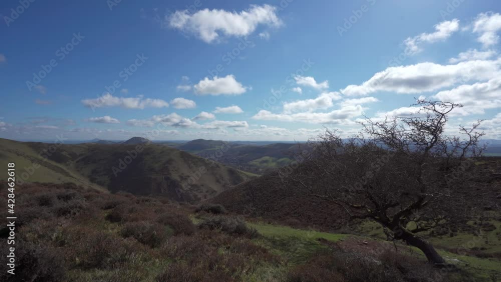 Gorgeous nature scene high in the Shropshire Hills in the UK Gorgeous nature scene high in the Shropshire Hills in the UK