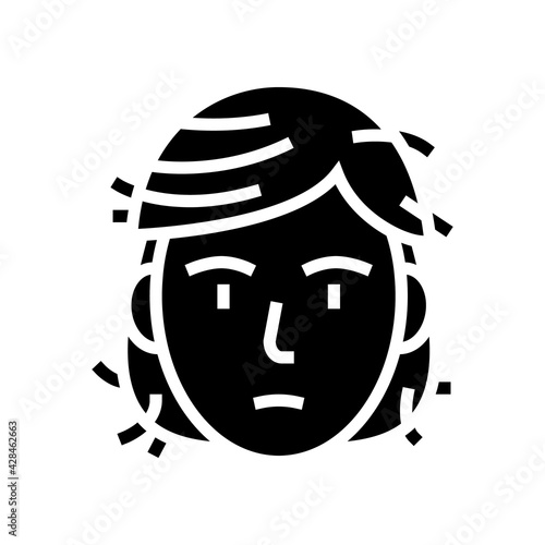 hair damage disease line icon vector. hair damage disease sign. isolated contour symbol black illustration