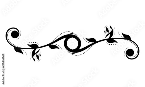 Isolated arabesque pattern. Vintage ornament - Vector illustration