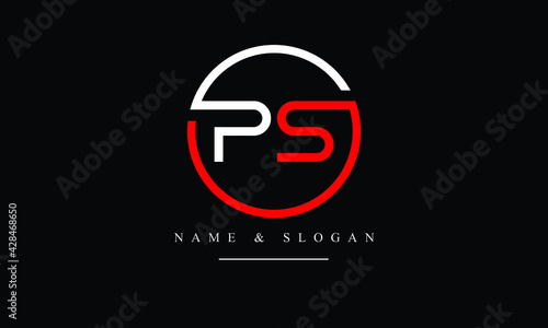 PS, SP, P, S abstract letters logo monogram