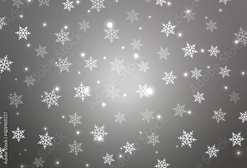 Light Gray vector background in Xmas style.