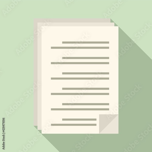 To-do list icon, flat style