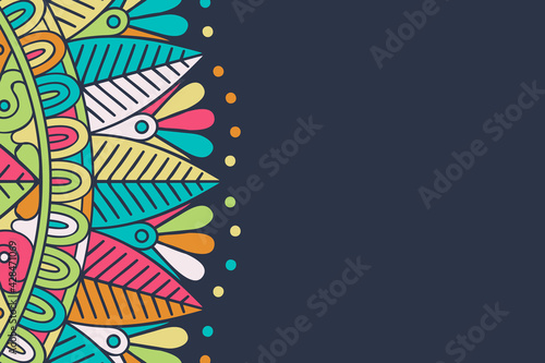 ornamental simple background colorful template