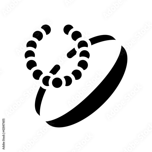 bracelets jewellery line icon vector. bracelets jewellery sign. isolated contour symbol black illustration