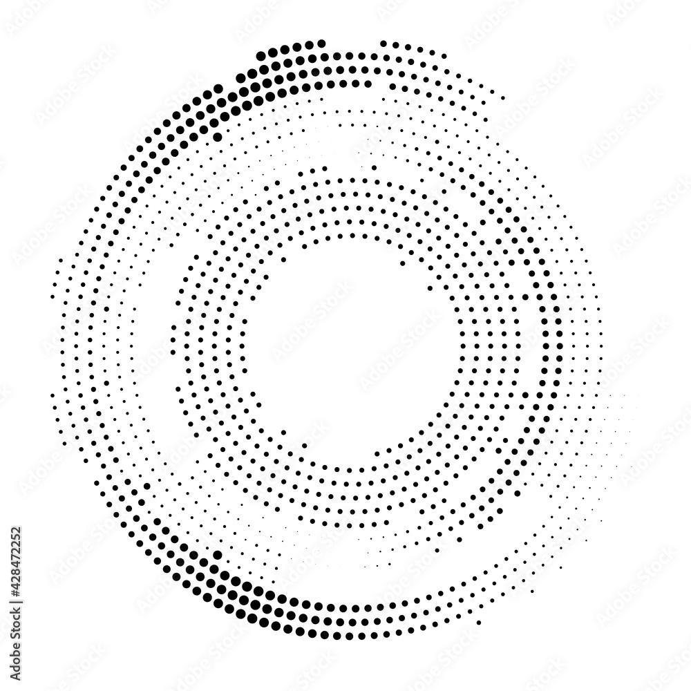 Halftone monochrome texture with dots. Circle, Zen. Minimalism, vector. Background for posters, websites, business cards, postcards, interior design. Halftone monochrome texture with dots. Circle, Zen. Minimalism, vector. Background for posters, websites, business cards, postcards, interior design.