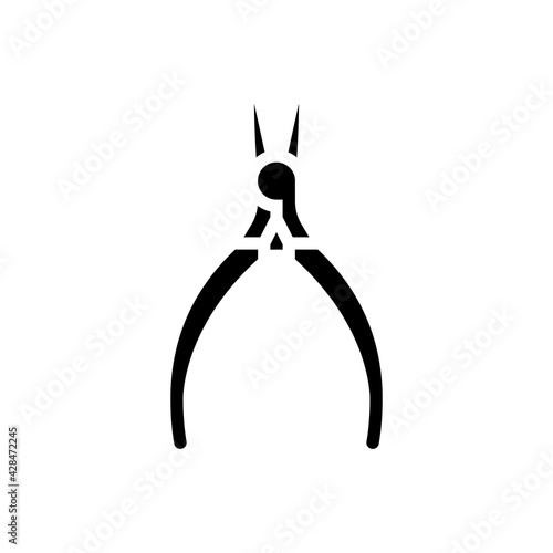 instrument jewellery line icon vector. instrument jewellery sign. isolated contour symbol black illustration