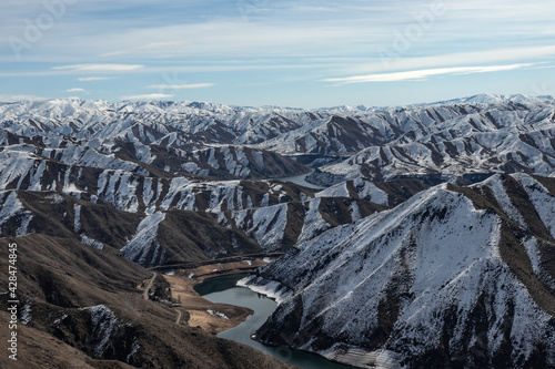 cervidae peak hike in early spring, late winter in idaho near lucky peak photo