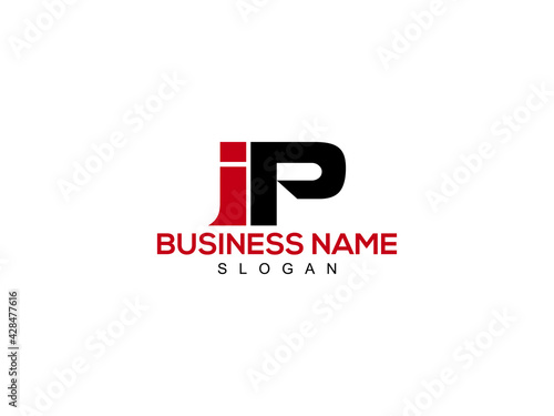 Letter IP Logo, ip logo icon vector for business